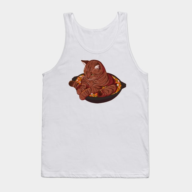 Cat Soup Tank Top by lindepet